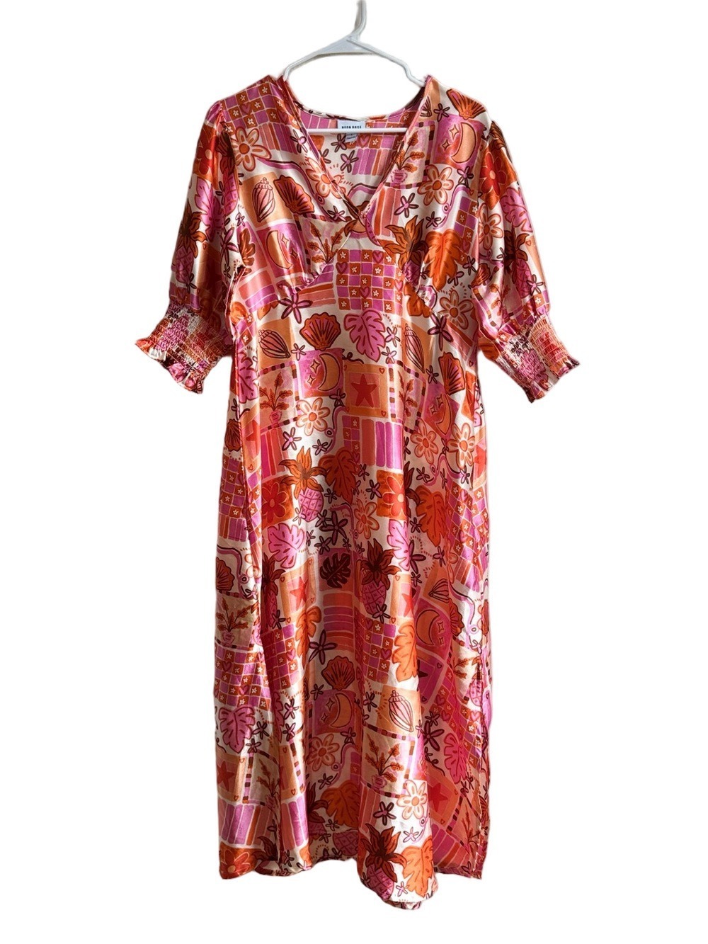 NEON ROSE Boho Maxi Dress